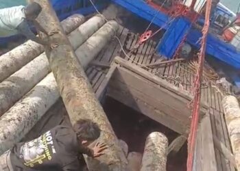 Skandal Besi Pelabuhan Pulau Laut, 75 Ton Diduga Dijual ke Kalimantan,Camat Pulau Laut Akui Terima 95 Juta