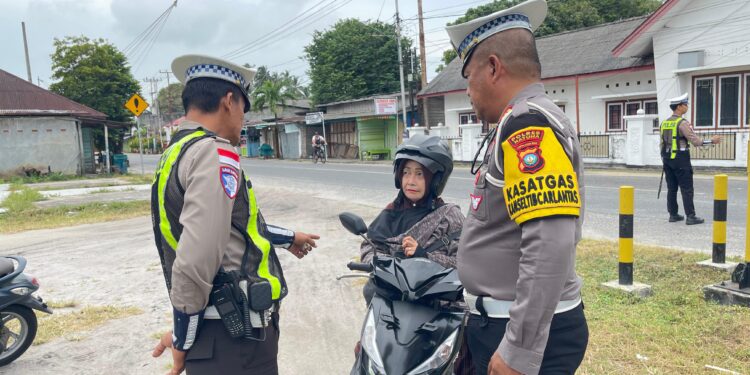 Satlantas Polres Natuna Gelar Penertiban Kendaraan dalam Operasi Keselamatan,58 Motor Terjaring