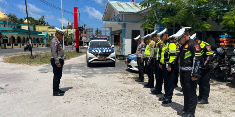 Satlantas Polres Natuna Siaga Amankan Kunjungan Kerja Kedutaan AS