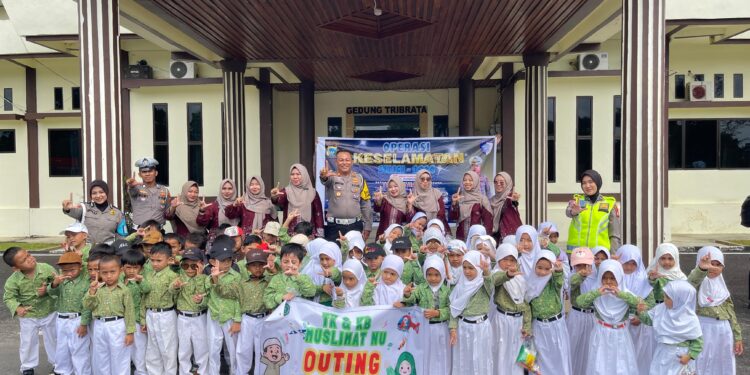 Keceriaan Anak TK Muslimat NU Semarakkan Polres Natuna dalam Edukasi Keselamatan Seligi 2026