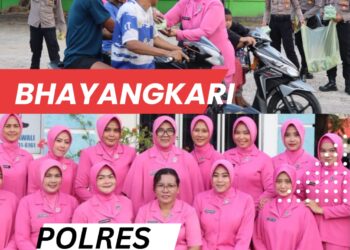 Ramadhan Penuh Berkah! Bhayangkari Polres Natuna Jadi Sorotan, Berbagi Takjil di Jantung Kota Ranai