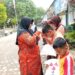 UPTD SDN 017961 Pulau Rakyat Tua Salurkan Bantuan Ramadhan Bersumber Dari Dana Infak Siswa dan guru