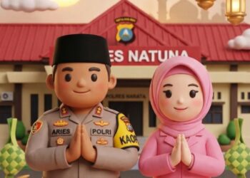 Kapolres Natuna AKBP Novyan Aries Efendie Ucapkan Selamat Hari Raya Idulfitri 1447