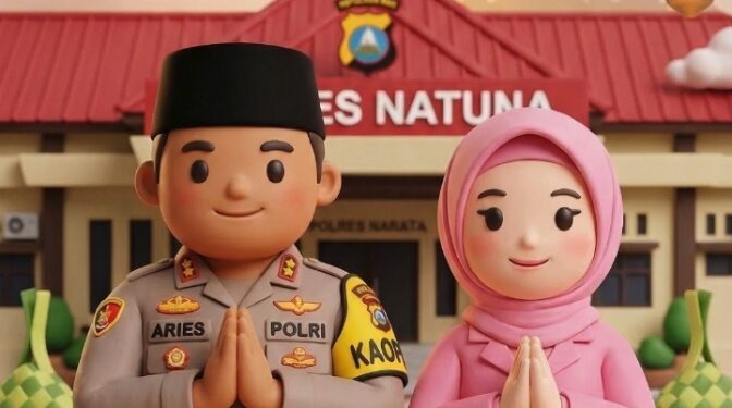 Kapolres Natuna AKBP Novyan Aries Efendie Ucapkan Selamat Hari Raya Idulfitri 1447