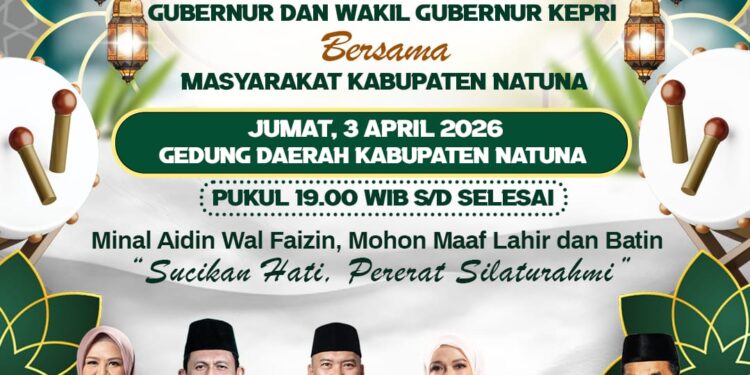 Bupati Natuna Undang Masyarakat Ikuti Halal Bihalal Gubernur dan Wakil Gubernur Kepri, Diisi Ceramah Ustaz Abdul Muhadir Ritonga di Gedung Daerah