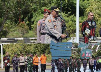 Kapolres Lingga Pimpin Apel Kesiapan Pengamanan Kunjungan Delegasi PSUK Negeri Pahang