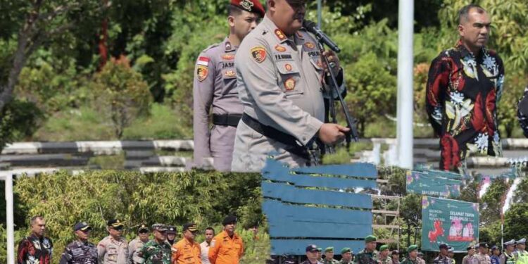 Kapolres Lingga Pimpin Apel Kesiapan Pengamanan Kunjungan Delegasi PSUK Negeri Pahang