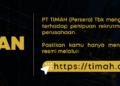 Waspada Penipuan Lowongan Kerja, PT TIMAH Pastikan Tidak Ada Rekrutmen