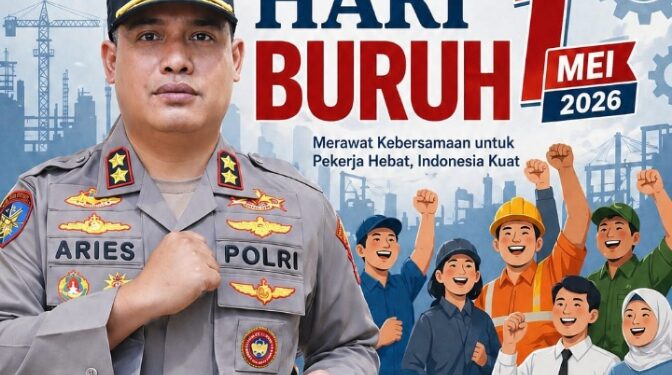 Kapolres Natuna Gaungkan Semangat Hari Buruh 2026, Tegaskan Peran Strategis Pekerja untuk Indonesia Maju