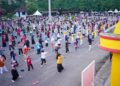 Pemerintah Kabupaten Solok Gelar Gerak Jalan Santai dan Senam Bersama di GOR Batubatupang Kotobaru