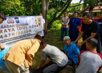 Polres Natuna Rayakan Idul Adha dengan Kurban 4 Ekor Sapi