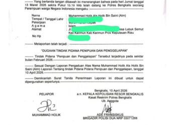 Dugaan Penipuan dan Penggelapan Rp300 Juta di Polres Bengkalis Mengendap 2,5 Bulan, Pelapor Merasa Jadi Korban Dua Kali