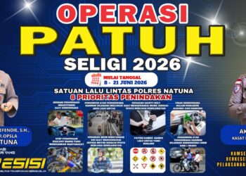 Operasi Patuh Seligi 2026 Resmi Digelar, Kapolres Natuna Tegaskan Keselamatan Pengendara Jadi Prioritas Utama