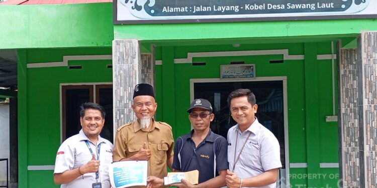 PT TIMAH Bantu Pembangunan Pagar Surau Al Amin di Kundur Barat, Tingkatkan Kenyamanan Jamaah