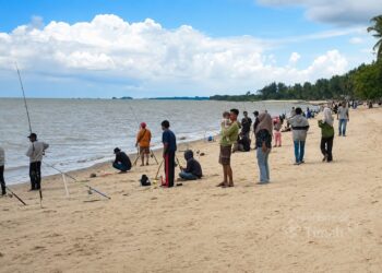 PT TIMAH Dukung Lomba Mancing di Pantai Batu Besar Karimun