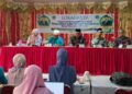 Kakankemenag Fitriyoni Saat Membuka Lokakarya di MAN 1 Solok Selatan: Kesuksesan Berawal dari Disiplin dan Tanggung Jawab.