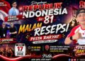 RAYOLA, KALEK & FRANS Ariesta  Bakal Mengguncang GOR Batu Batupang di Malam Resepsi HUT RI ke-81 Kabupaten Solok.
