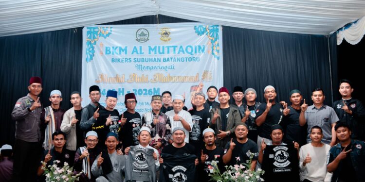 Yayasan Insan Subuhan Tapsel dan Bikers Subuhan Batang Toru Sponsori Kegiatan Maulid nabi Muhammad SAW 1448 H di Huntap Hapesong Baru