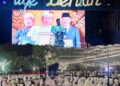 Peringati Maulid Nabi, Ribuan Santri dan Ibu Majelis taklim Padati Pantai Tiga Berlian Dabo Singkep