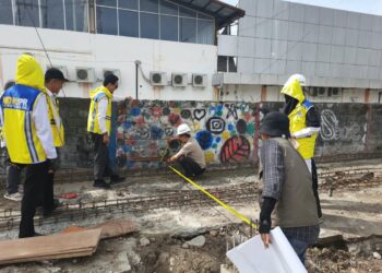 Dinas PUPR Kota Solok Lakukan Monitoring Pembangunan Pasar Kuliner
