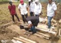 Bupati Solok Hadiri Peletakan Batu Pertama Pembangunan Rumah Bantuan DPD REI Sumbar untuk Korban Galodo Di Arosuka
